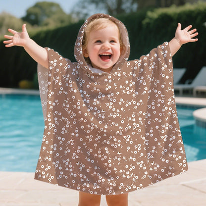 Serviette de plage à capuche pour bébé