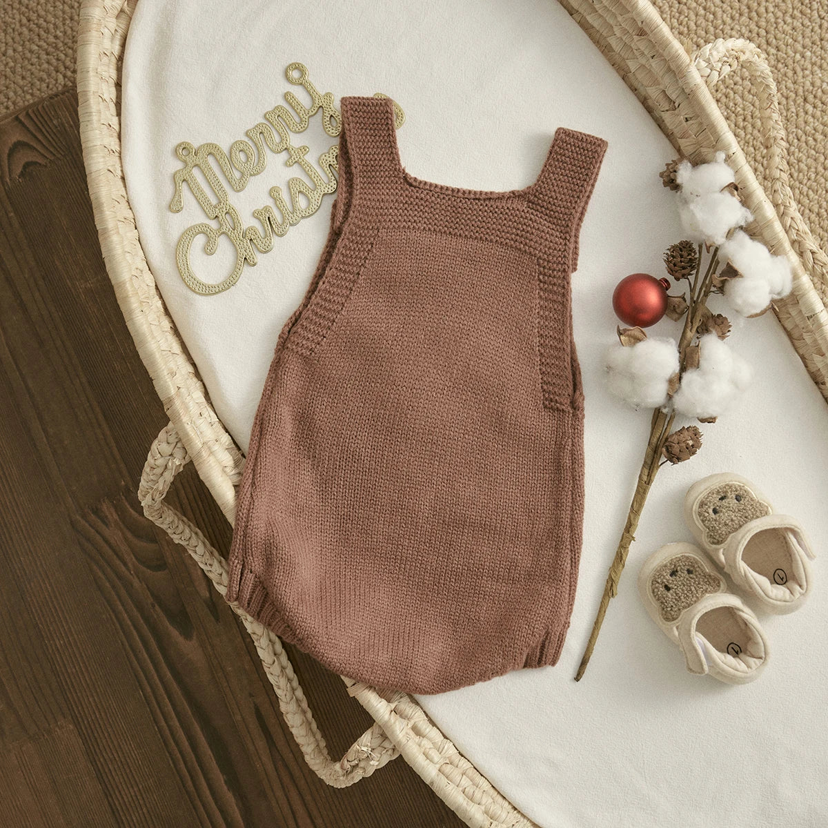 Barboteuse en tricot pour bébé garçon et fille