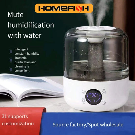 Humidificateur d'air 3L grande capacité ménage silencieux avec télécommande