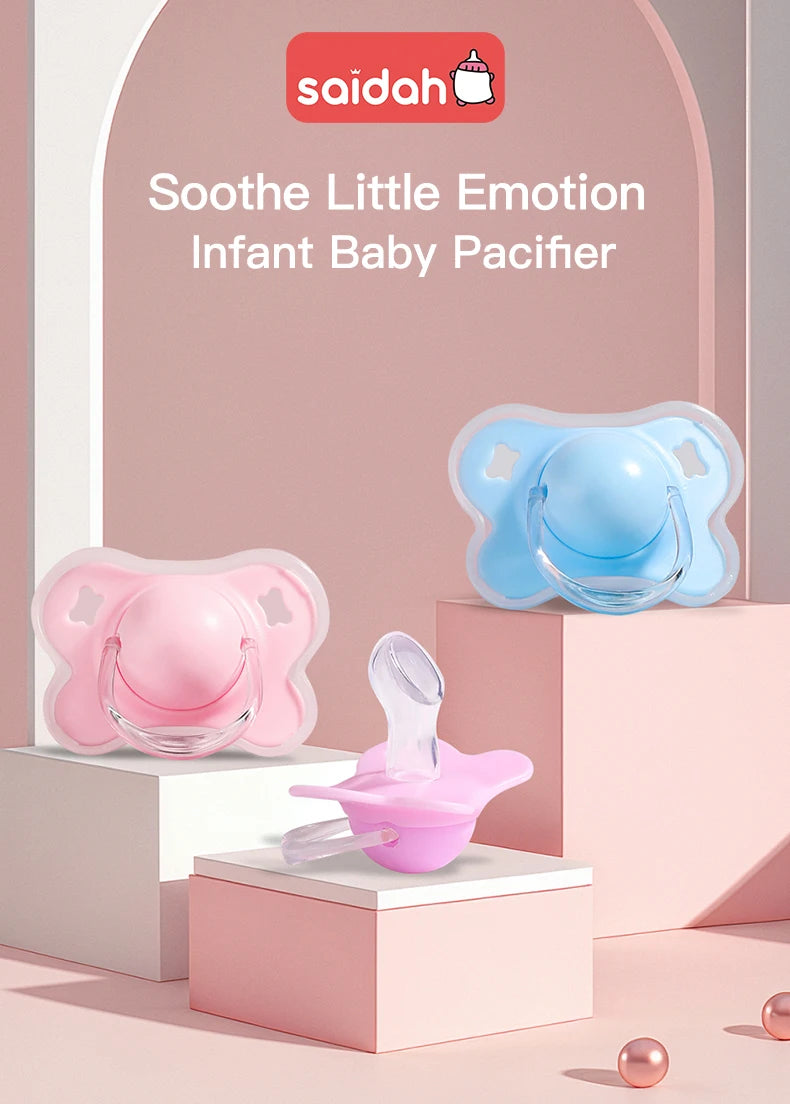 Sucette en silicone de couleur vive pour bébé