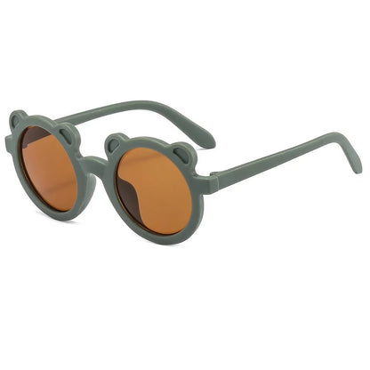 Lunette de soleil bébé ronde en forme d’ours