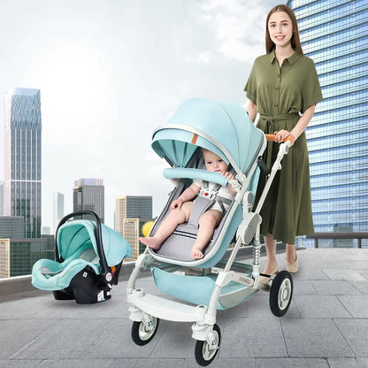 Poussette pliable multifonctionnelle pour bébé