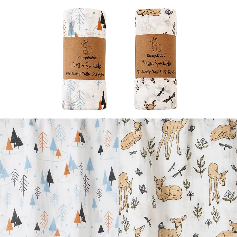 Couverture en tissu de mousseline pour bébé