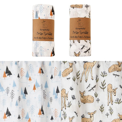 Couverture en tissu de mousseline pour bébé