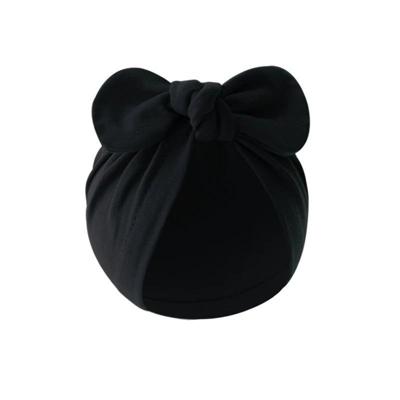 Turban élastique doux avec nœud papillon pour fille