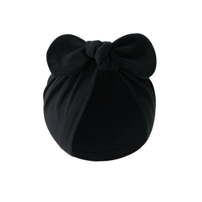 Turban élastique doux avec nœud papillon pour fille