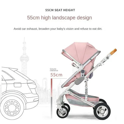 Poussette pliable multifonctionnelle pour bébé