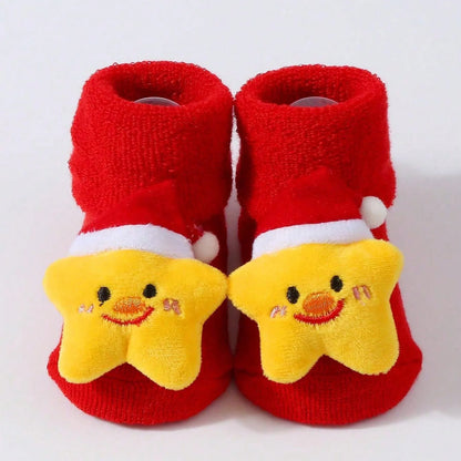 Chaussettes Père Noël en coton pour enfants