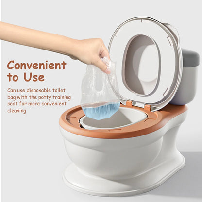 Pot de toilette réaliste pour bébé avec fonction de jeu de musique