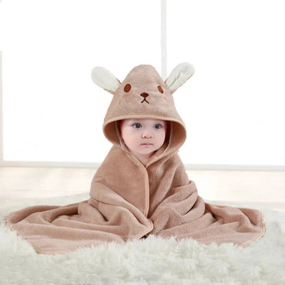 Cape de bain avec capuche pour bébé