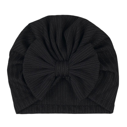 Turban en coton doux avec nœud papillon pour fille