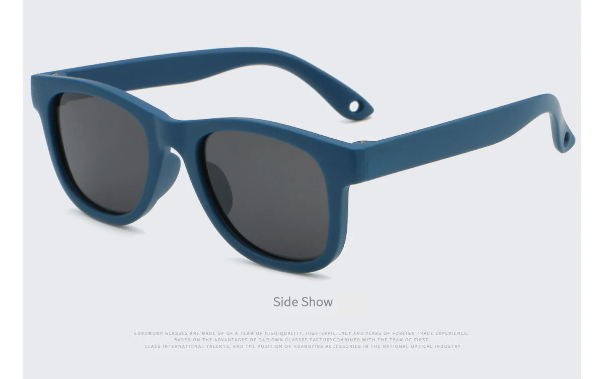 Lunette de soleil bébé carré avec lacet
