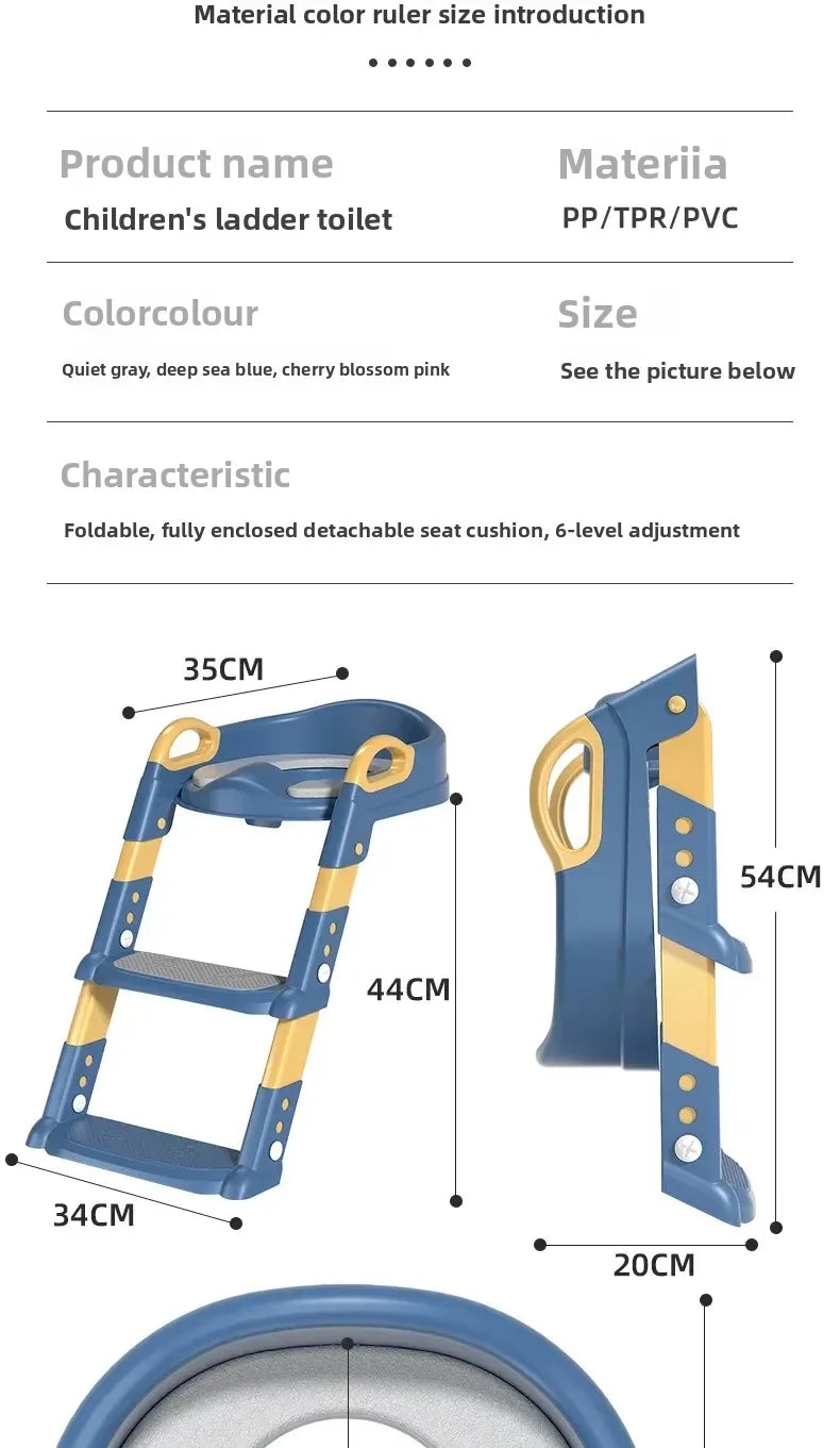 Chaise de toilettes avec escalier pour enfants