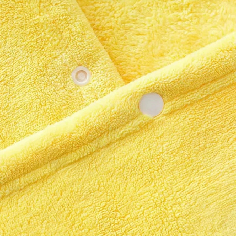 Cape de bain pour bébé avec capuche en tête de canard