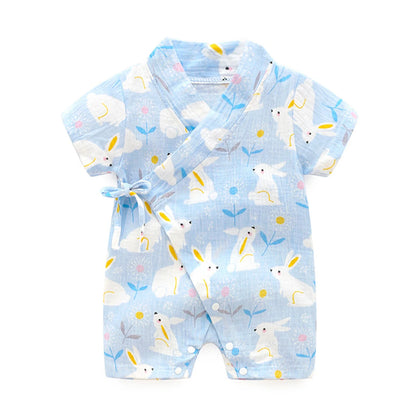 Tenue d’été style kimono pour bébé fille et garçon
