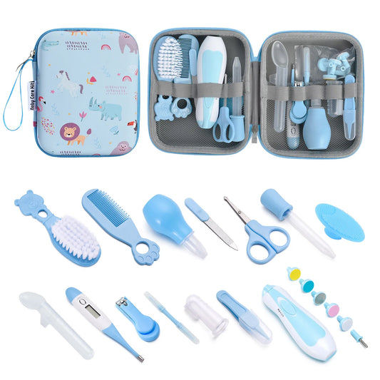 Trousse de toilette avec ensemble de 20 accessoires pour hygiène bébé