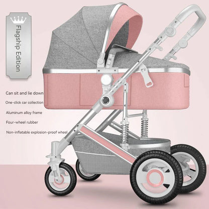 Poussette de luxe réversible pour bébé