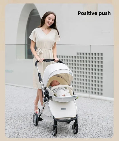 Poussette de luxe portable pour bébé