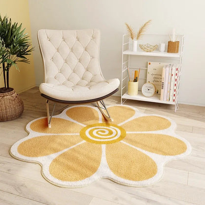 Tapis de sol bébé doux en forme de fleur