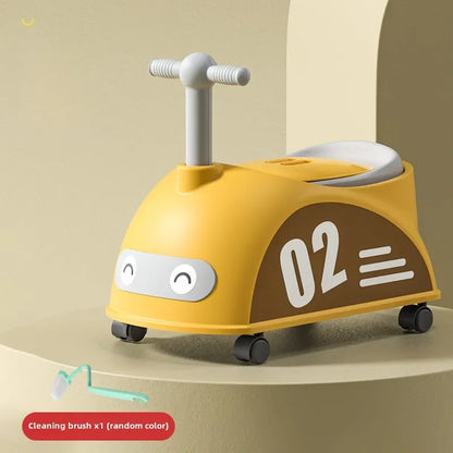 Pot de toilette motif voiture pour bébé