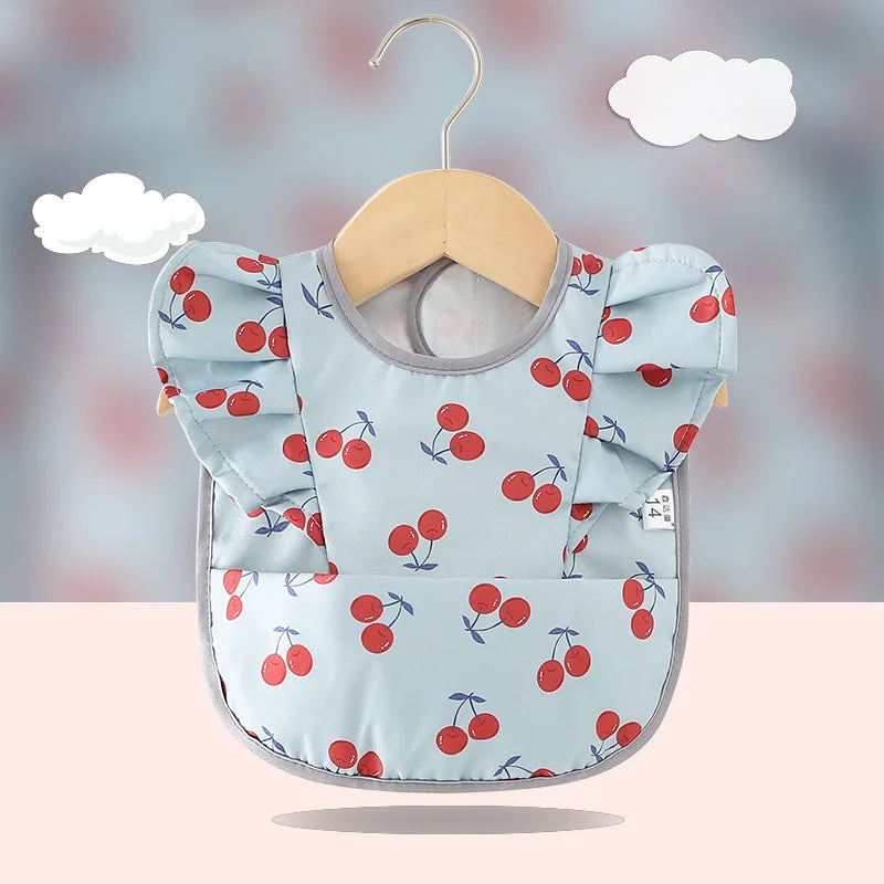 Bavoir imperméable avec ailes d’ange pour bébé