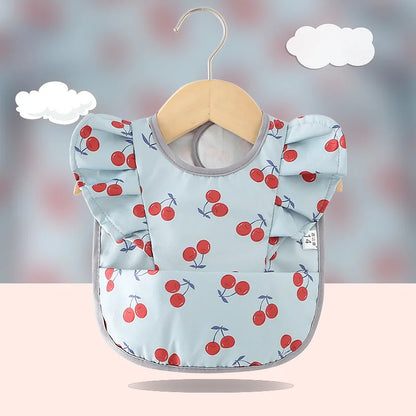 Bavoir imperméable avec ailes d’ange pour bébé