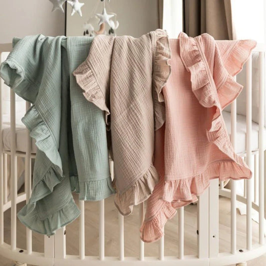 Couverture pour bébé en mousseline biologique