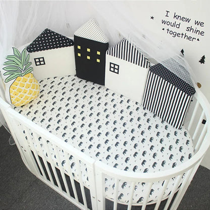 Tour de lit pare-chocs Motifs maisons pour bébé