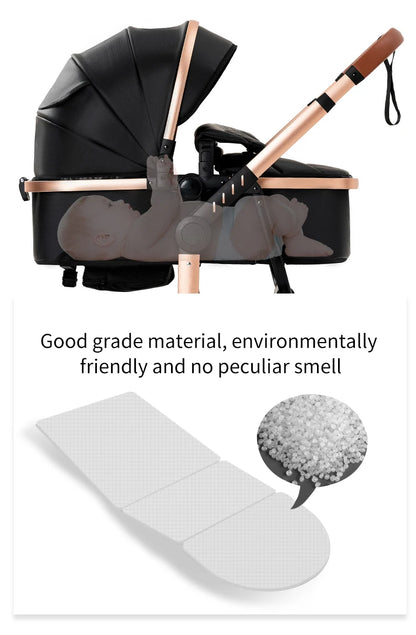 Poussette de paysage haute pliable