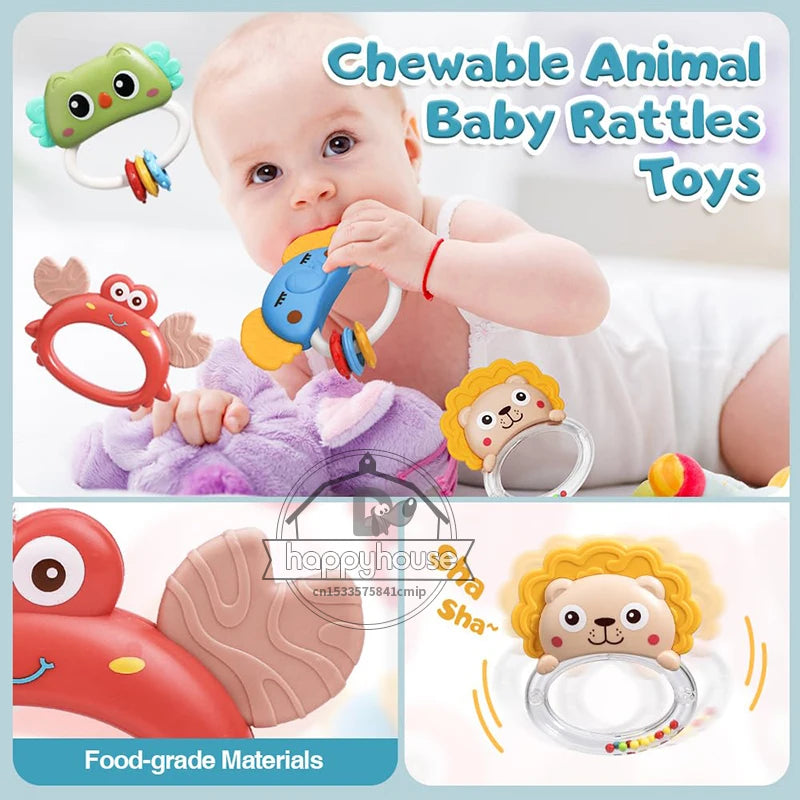 Mobile de berceau pour bébé avec animaux