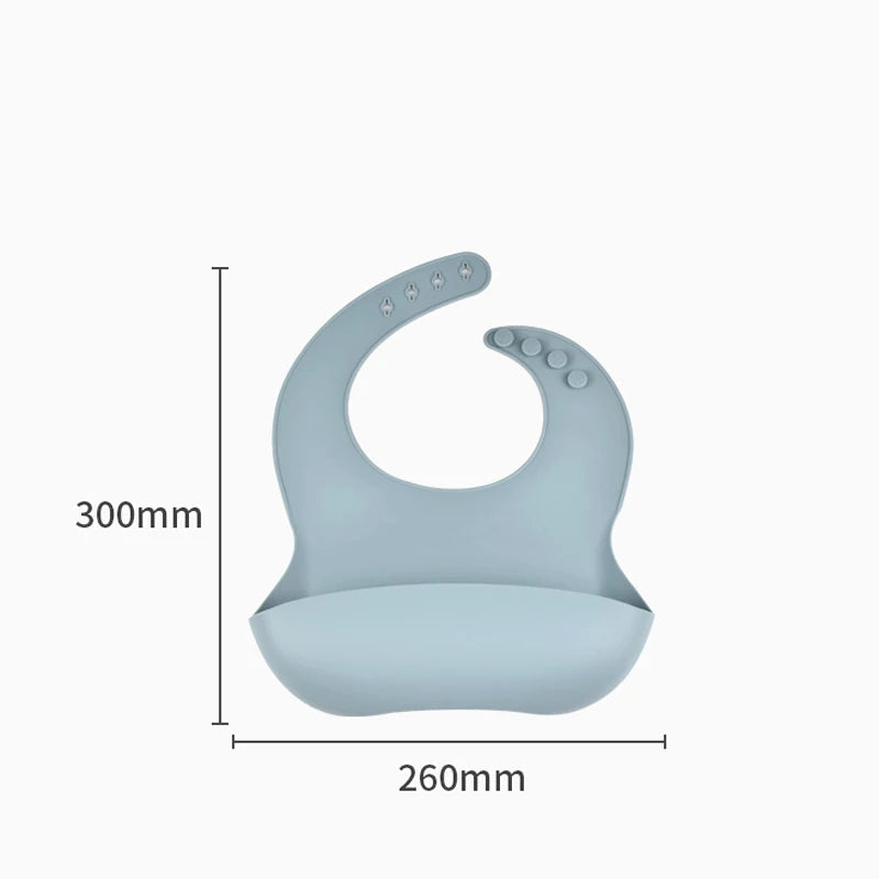 Bavoir en silicone imperméable et durable pour bébé