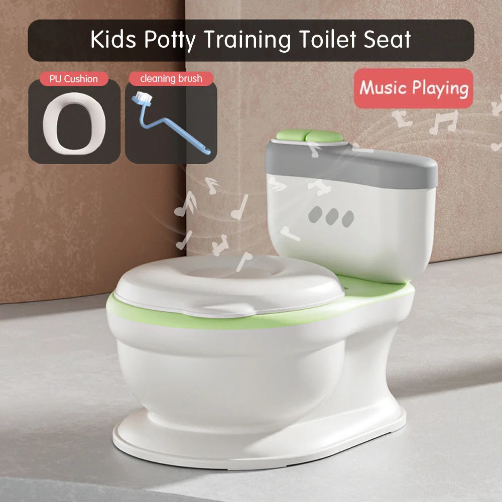 Pot de toilette réaliste pour bébé avec fonction de jeu de musique