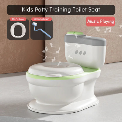 Pot de toilette réaliste pour bébé avec fonction de jeu de musique