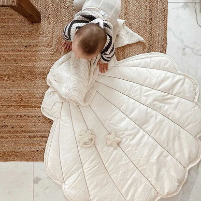 Tapis de sol bébé tout doux en forme de coquille