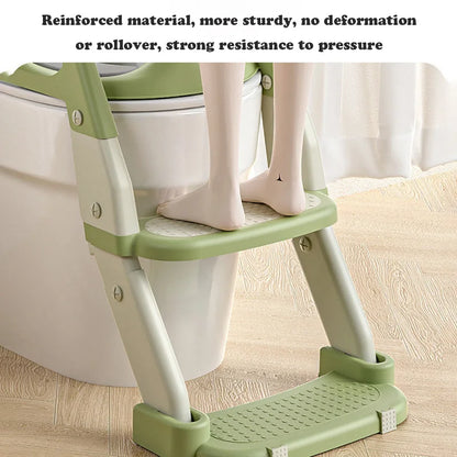 Chaise de toilettes pliable avec escalier pour enfants