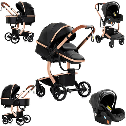 Poussette de paysage haute pliable