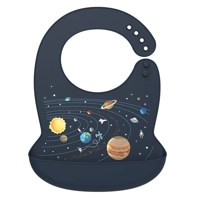 Bavoir pour bébé en silicone souple