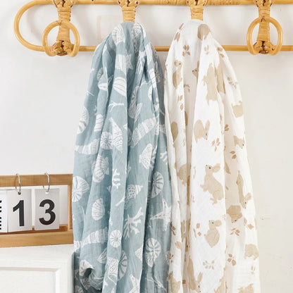 Couverture en tissu de mousseline pour bébé