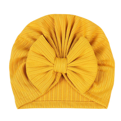 Turban en coton doux avec nœud papillon pour fille