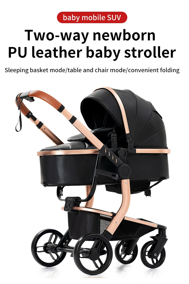 Poussette de paysage haute pliable