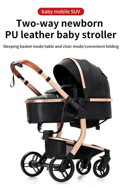 Poussette de paysage haute pliable