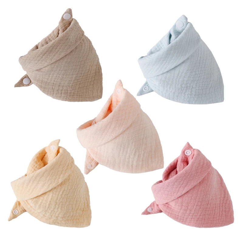 Bavoir en coton en forme d’écharpe triangulaire pour bébé X5