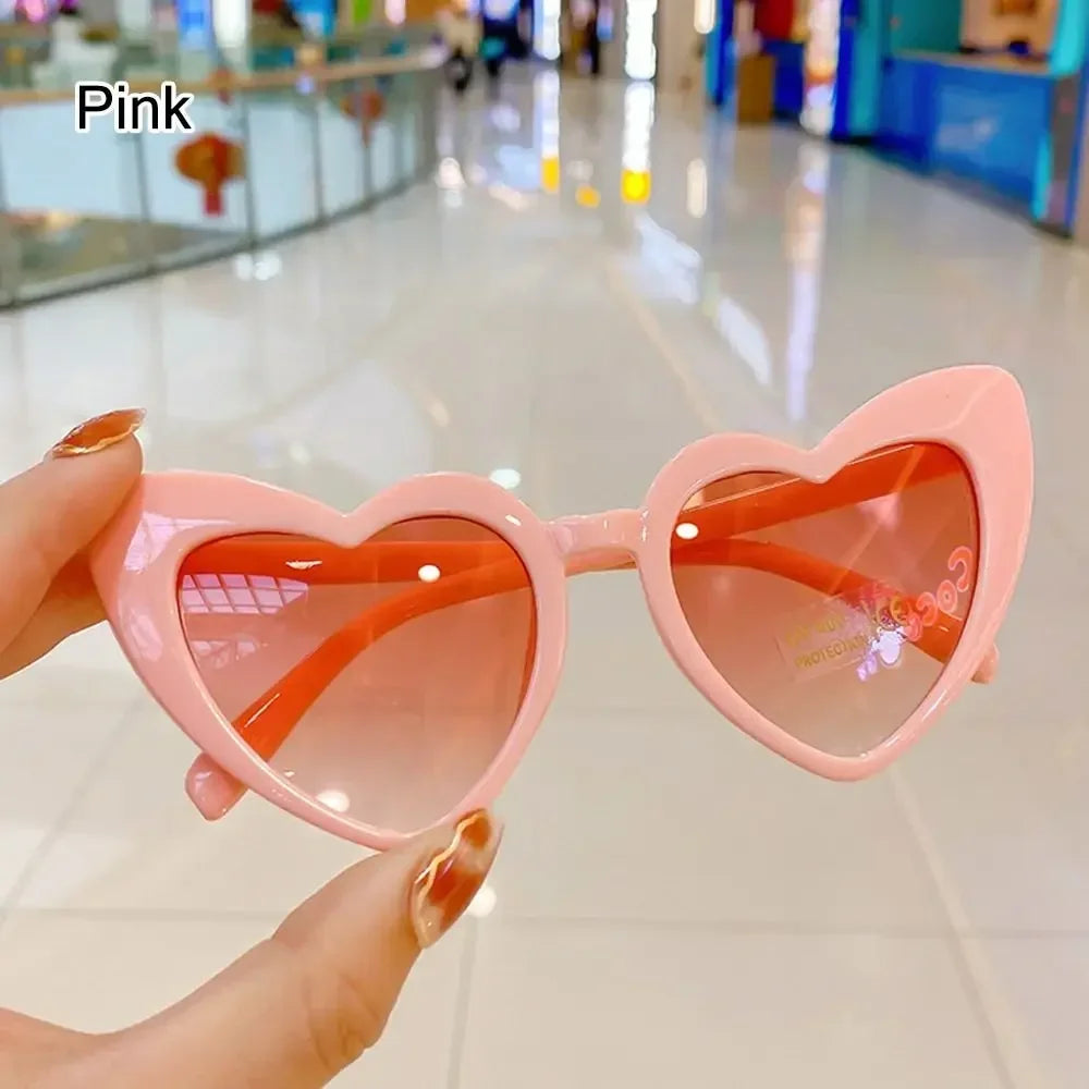Lunettes de soleil polarisées en forme de cœur pour enfants