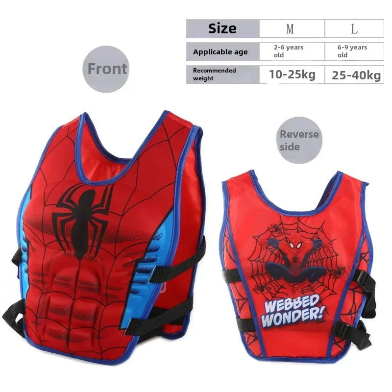 Gilet de natation à motif de super héros pour enfant