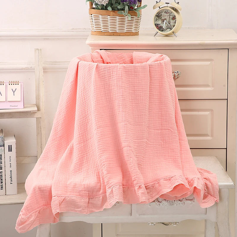 Couverture pour bébé en mousseline biologique