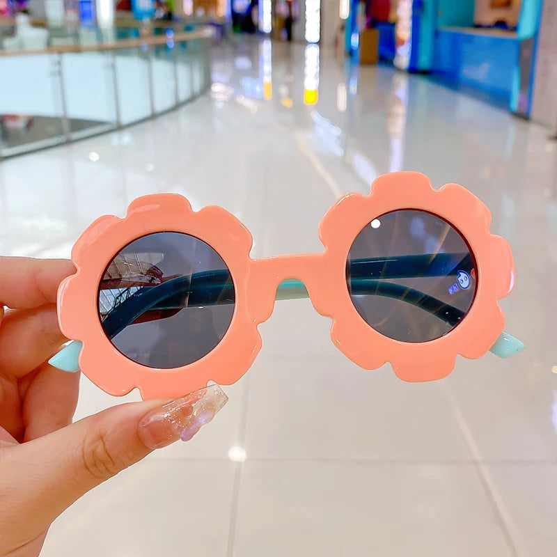 Lunettes de soleil pour bébé en forme de fleur