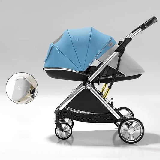 Poussette de luxe portable pour bébé