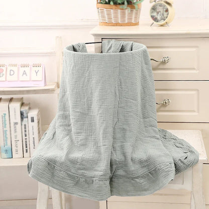 Couverture pour bébé en mousseline biologique