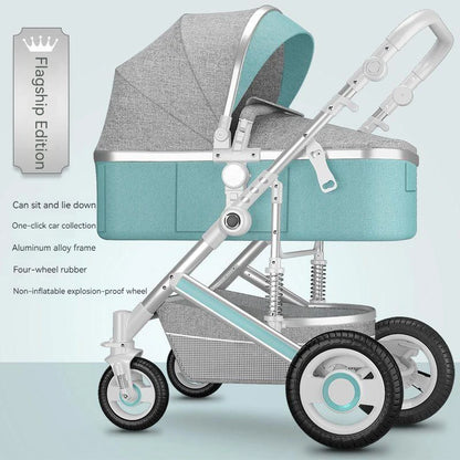 Poussette de luxe réversible pour bébé
