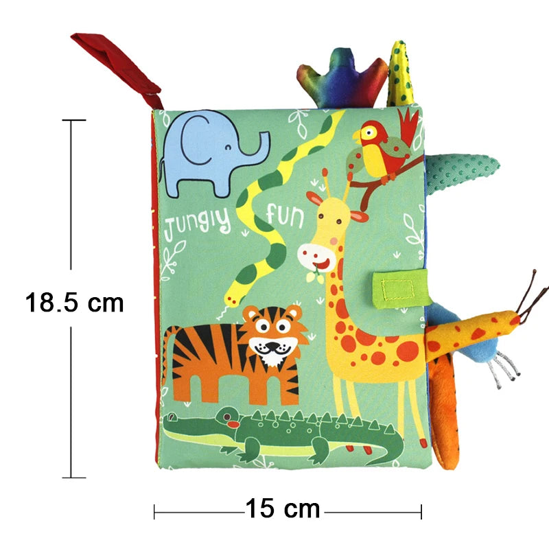 Livre en tissu doux et lavable pour bébé